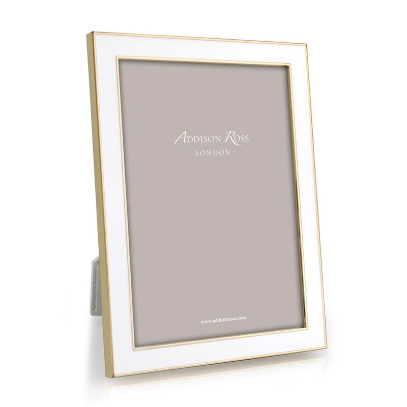 Addison Ross White Enamel Gold Frame 4x6 - Image 1
